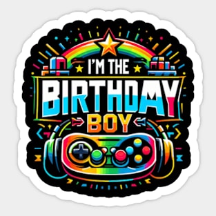 Im The Birthday Boy Game Gaming Family Matching Sticker